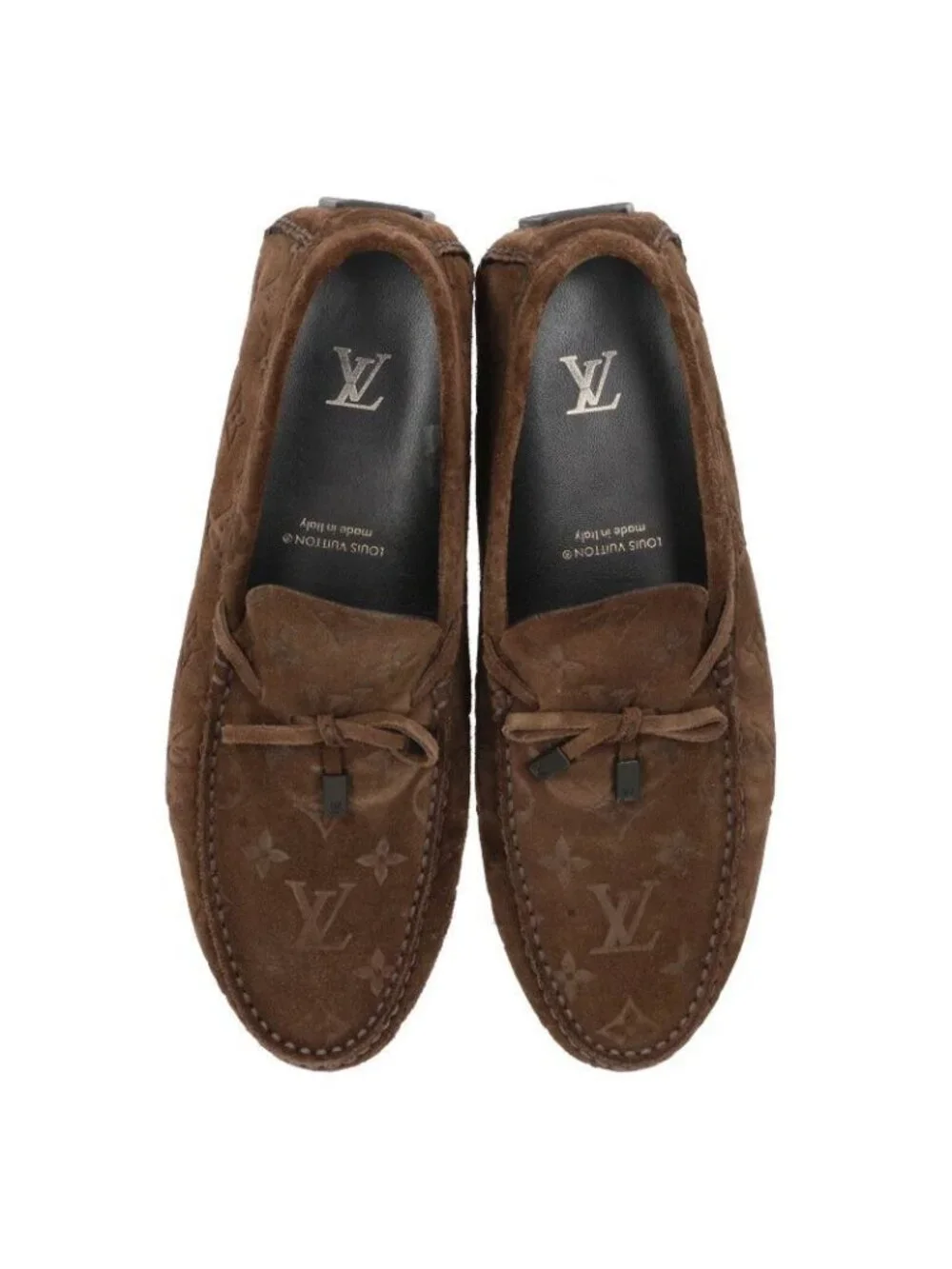 Louis Vuitton LV Driver Moccasins Monogram Loafers 8
